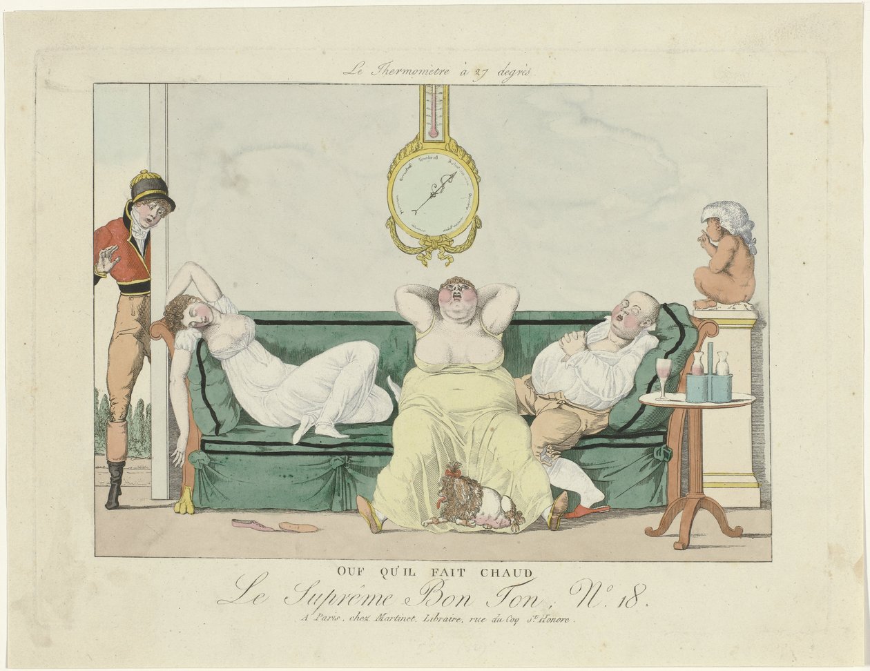 Le Supreme Bon Ton, 1800-1815, n.° 18: De lo que hace calor de Anonymous
