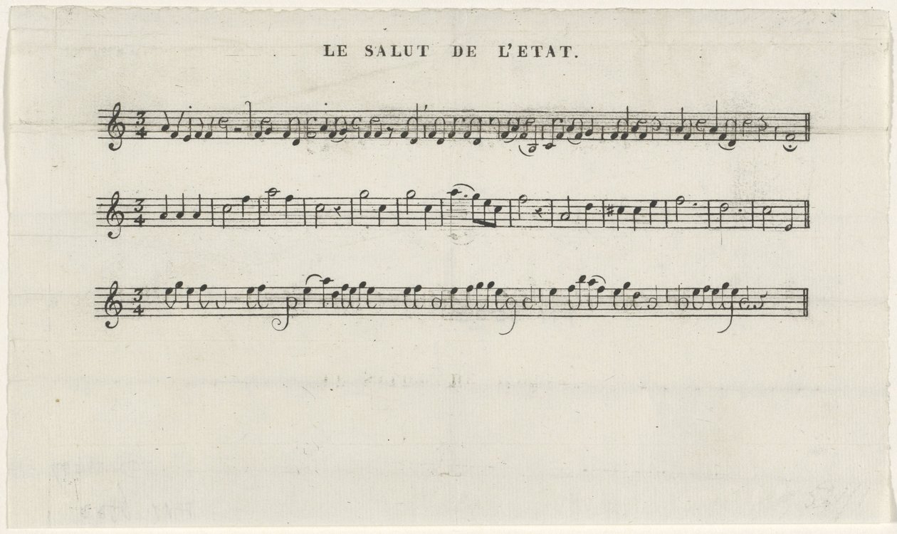 Canción al príncipe heredero, 1830 Le salut de l