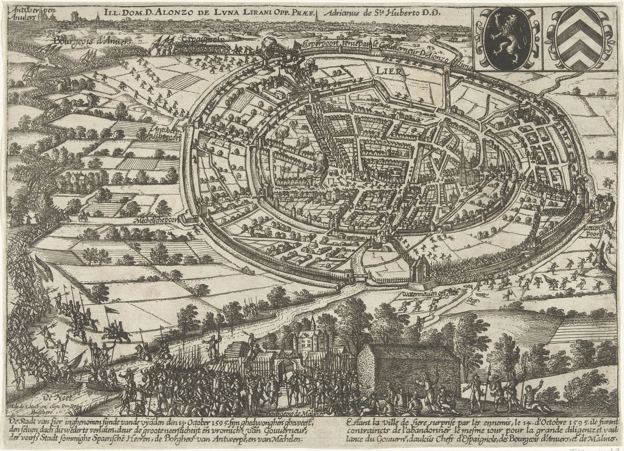 Lier capturado y abandonado por el ejército de los Estados, 1595 de Anonymous