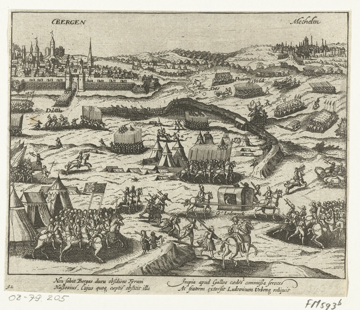 Luis de Nassau deja Bergen, 1572 de Anonymous