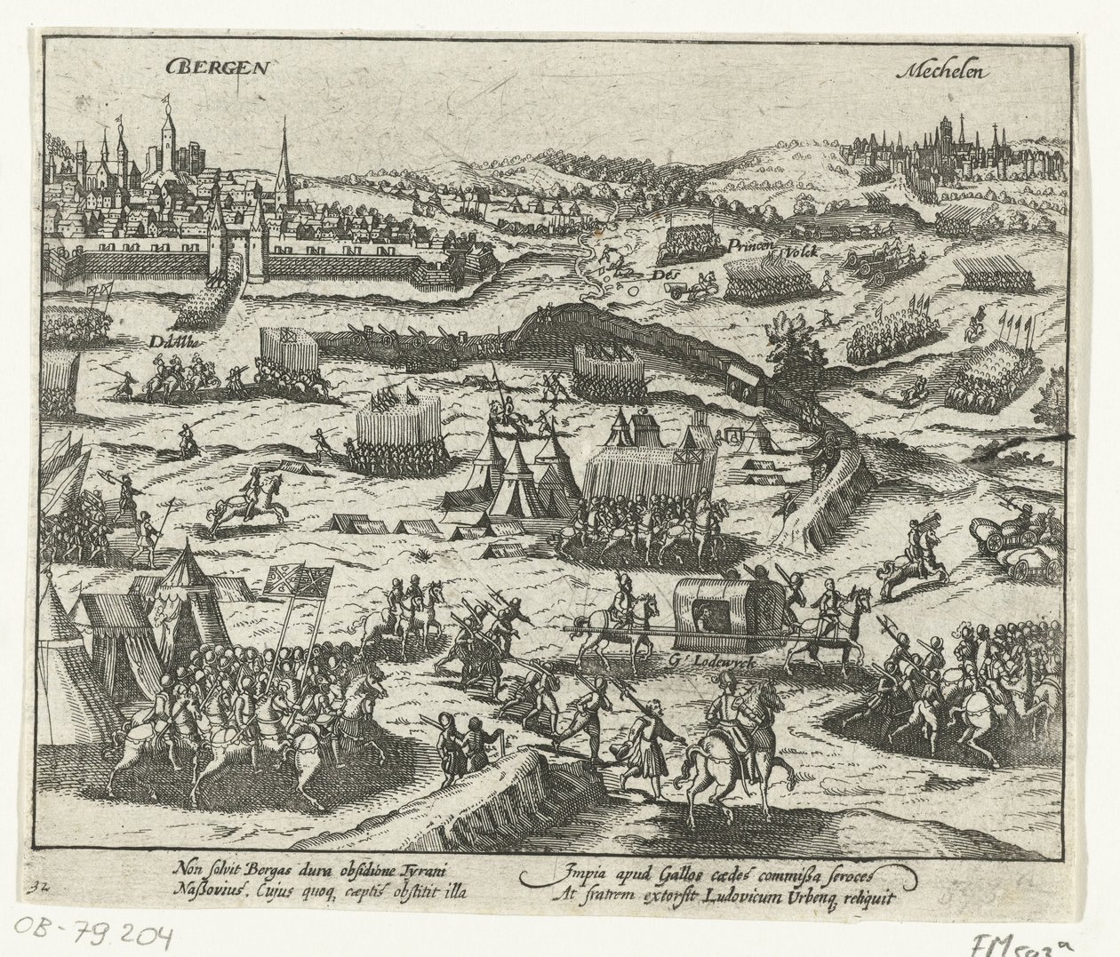 Luis de Nassau deja Bergen, 1572 de Anonymous