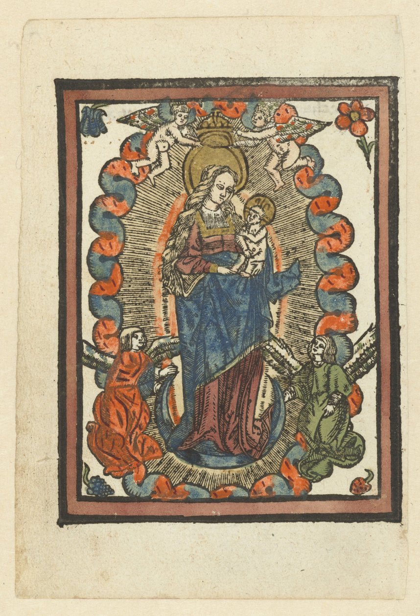 La Virgen en la media luna de Anonymous