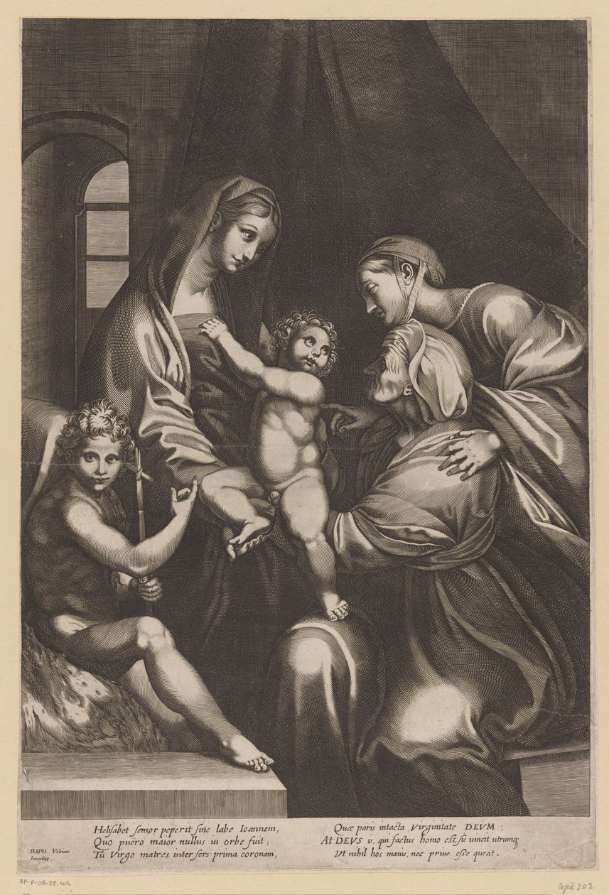 María con el Niño e Isabel, Catalina y Juan Bautista de Anonymous