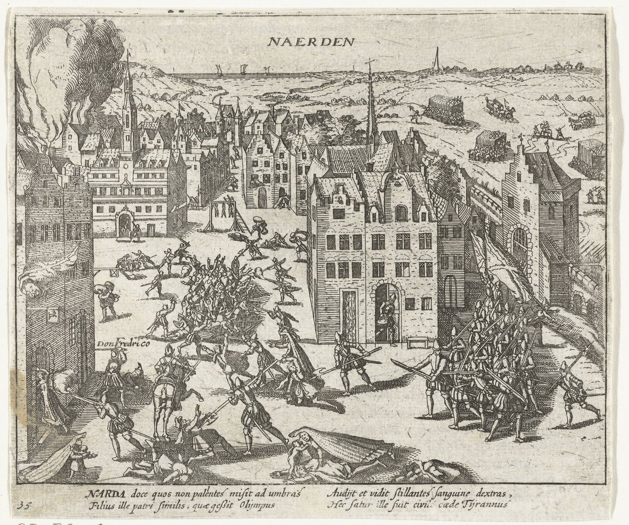 Asesinato por los españoles en Naarden, 1572 de Anonymous