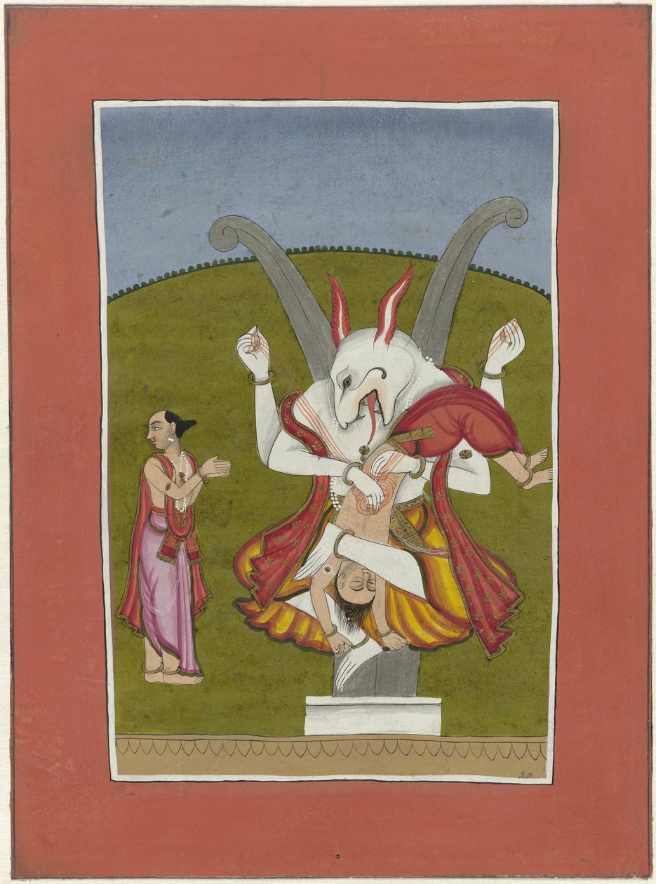 Narasimha (encarnación de Vishnu como hombre-león)
Avatares de Vishnu (título de la serie) de Anonymous