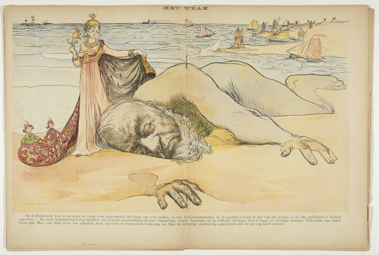 Paul Kruger aparece en la costa holandesa
El naufragio (título en el objeto) de Anonymous
