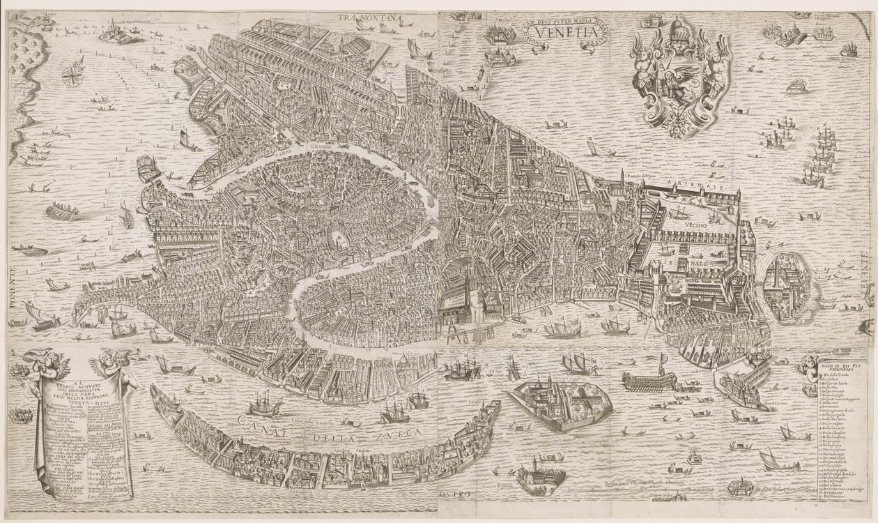 Mapa de Venecia Venecia (título sobre objeto) de Anonymous