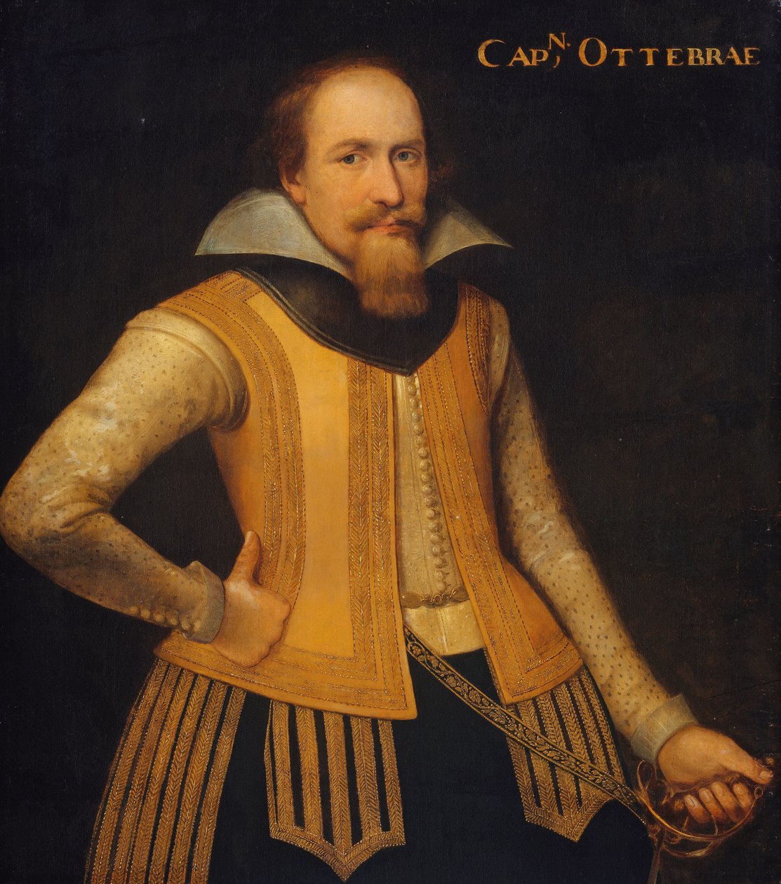 Retrato de Otto Brahe, capitán de una compañía de daneses a repartir por Zelanda, entró al servicio de Brandeburgo en 1610 de Anonymous