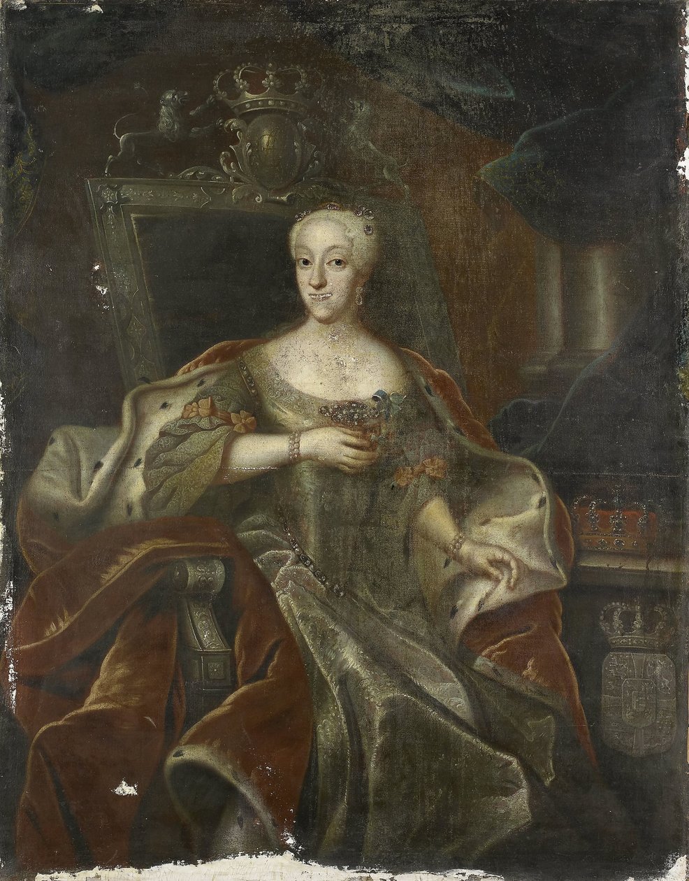 Retrato de la princesa Carlota Amalia, hija de Federico IV, rey de Dinamarca de Anonymous