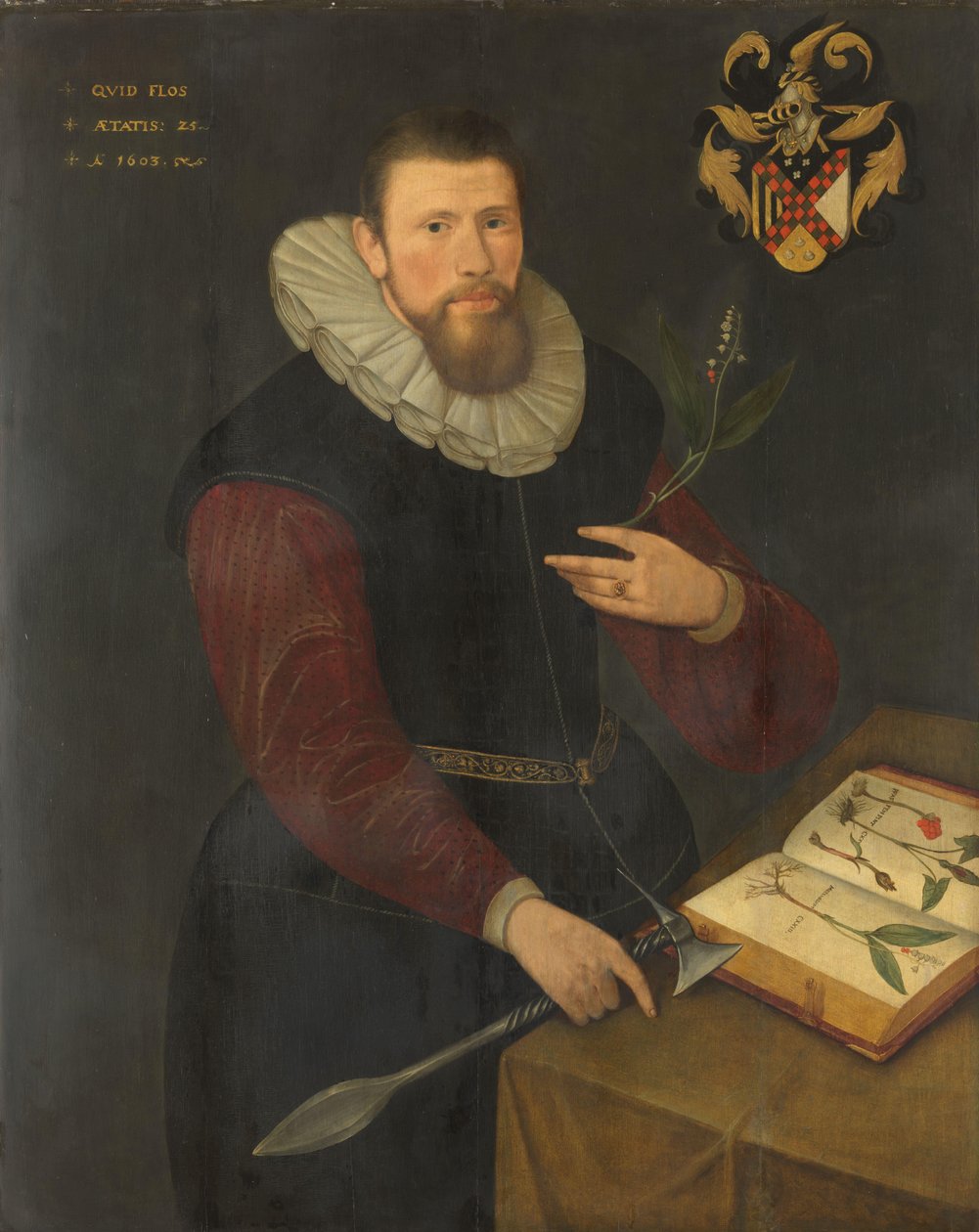 Retrato de un botánico de Anonymous