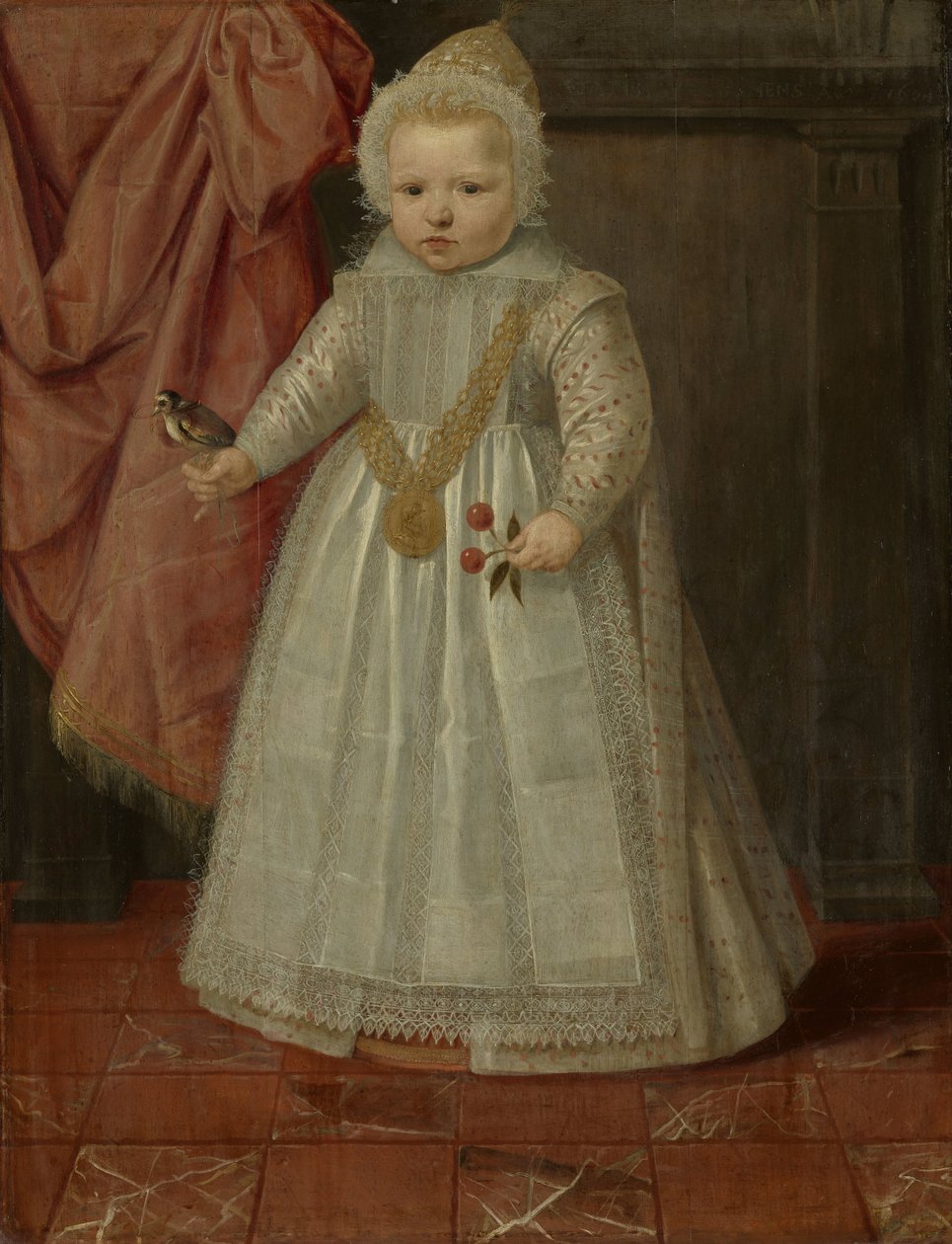 Retrato de un niño, posiblemente Luis de Nassau
Retrato de un niño, posiblemente Luis de Nassau, posteriormente señor de Beverweerd, De Leck, Odijk y Lekkerkerk, hijo ilegítimo de Mauricio, príncipe de Orange, y de Margarita de Malinas de Anonymous