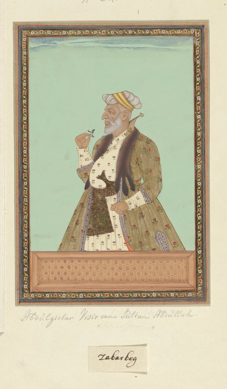 Retrato de Abd al-Jabbar, que fue visir del sultán Abdullah de Anonymous