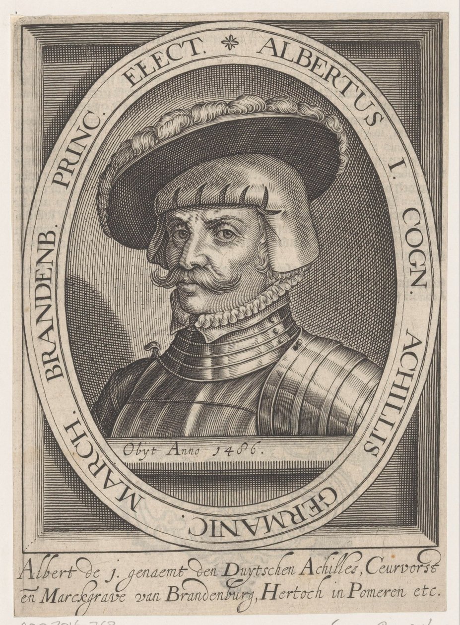 Retrato de Albrecht III Aquiles, príncipe elector de Brandeburgo de Anonymous