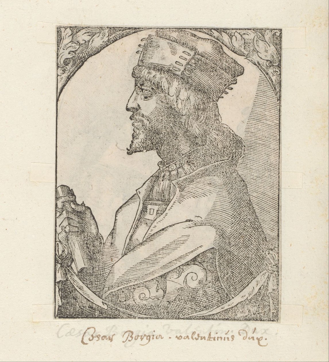 Retrato de César Borgia de Anonymous