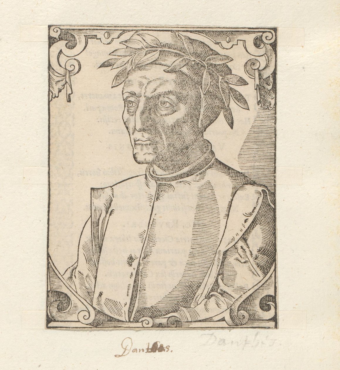 Portarretrato de Dante Alighieri de Anonymous