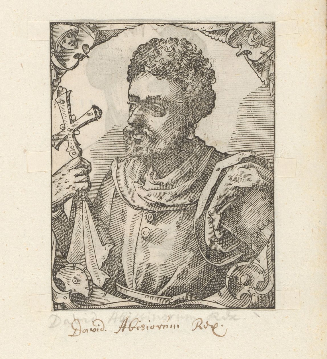Retrato de Dawit II, Emperador de Abisinia de Anonymous