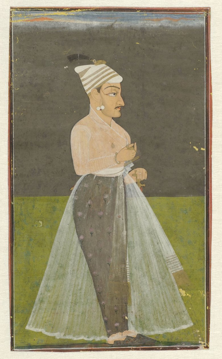 Retrato de Daya Datta, Raja van Nurpur de Anonymous