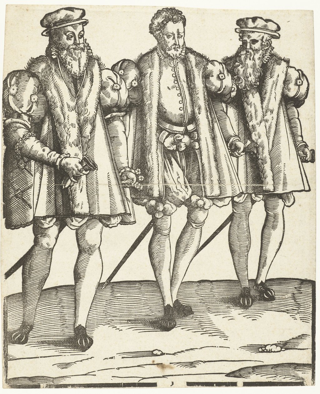 Retrato de Gaspard, Francois y Odet de Coligny de Anonymous
