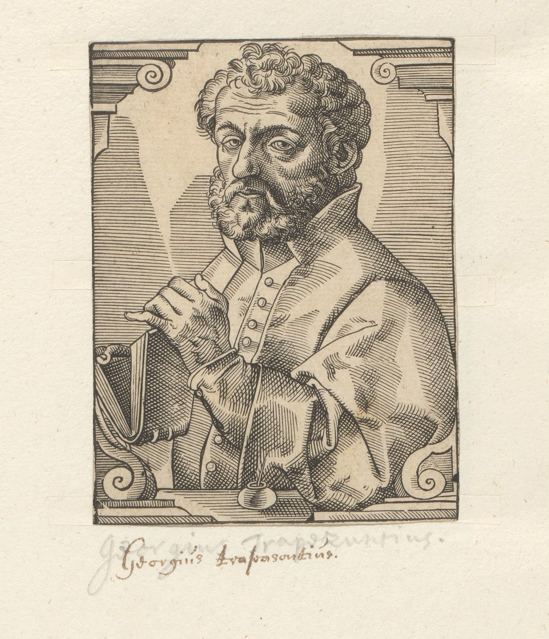 Portret van Georg de Trebisonda de Anonymous