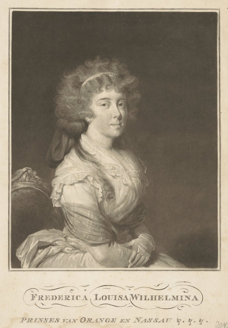 Retrato de Luisa, princesa de Orange-Nassau de Anonymous