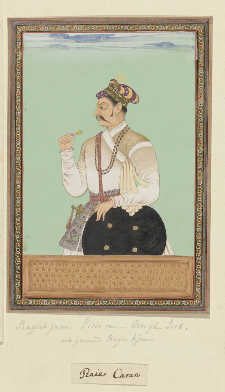 Retrato de Raja Karan, que fue visir de Aurangzeb de Anonymous