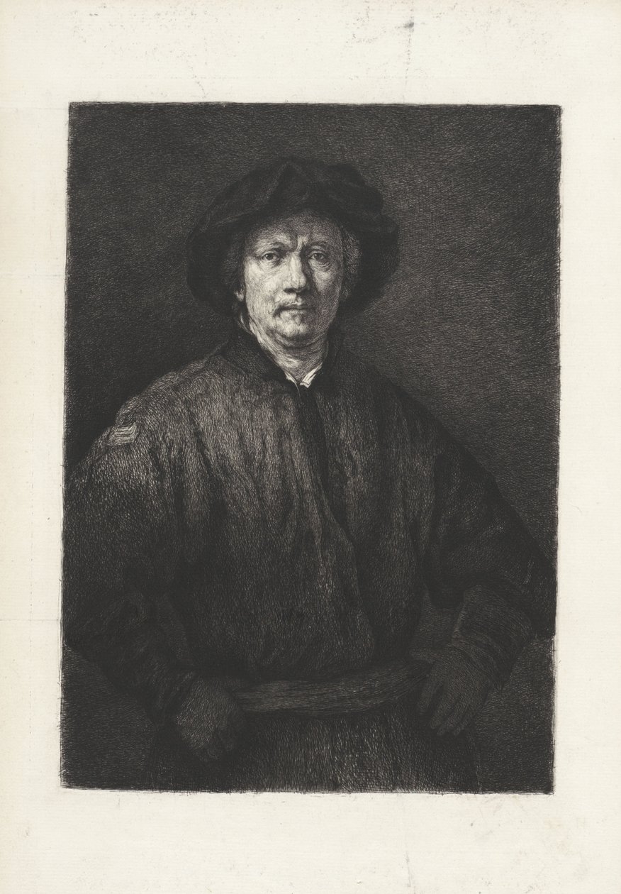 Retrato de Rembrandt Harmensz. del Rin de Anonymous