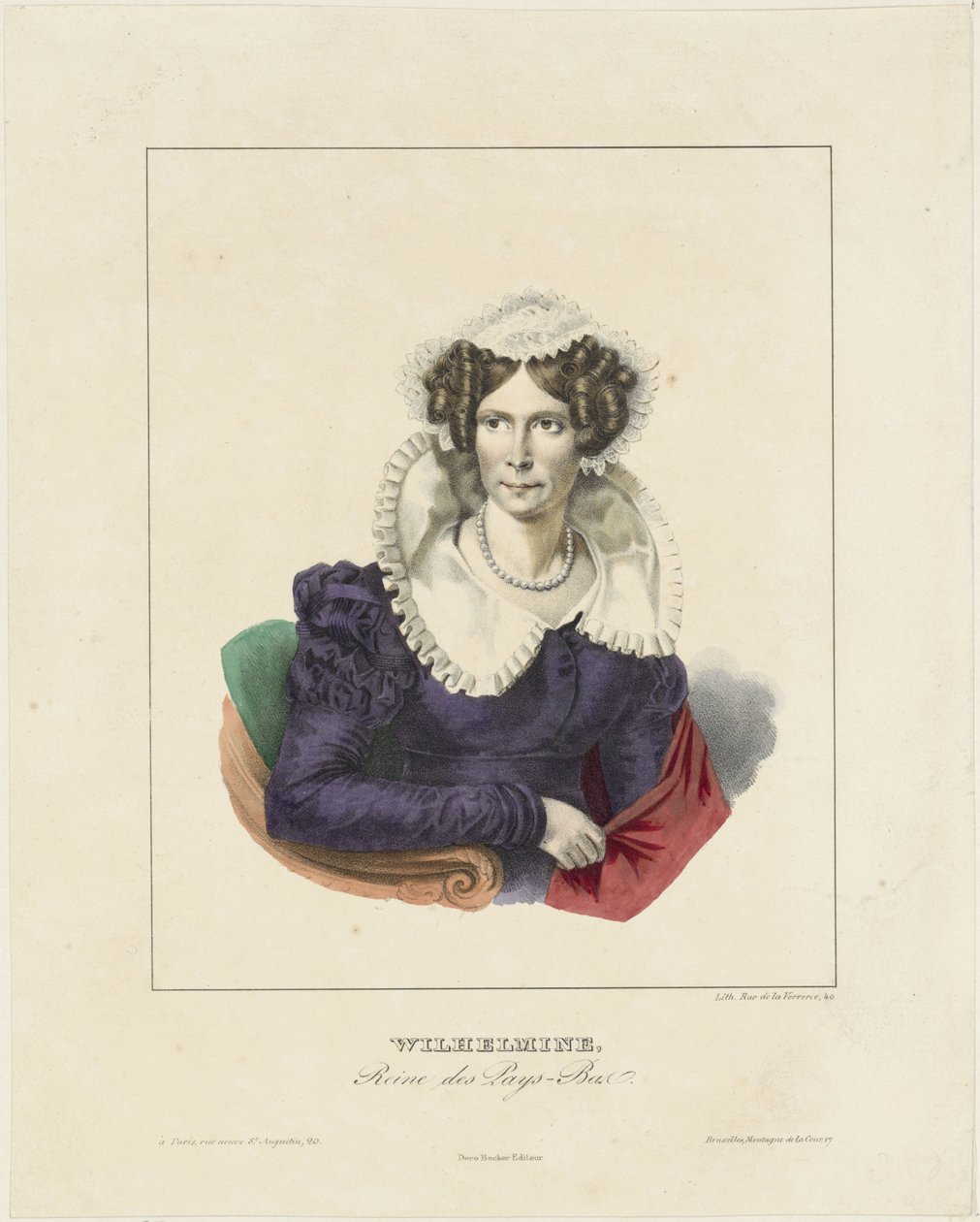 Retrato de Guillermina de Prusia de Anonymous