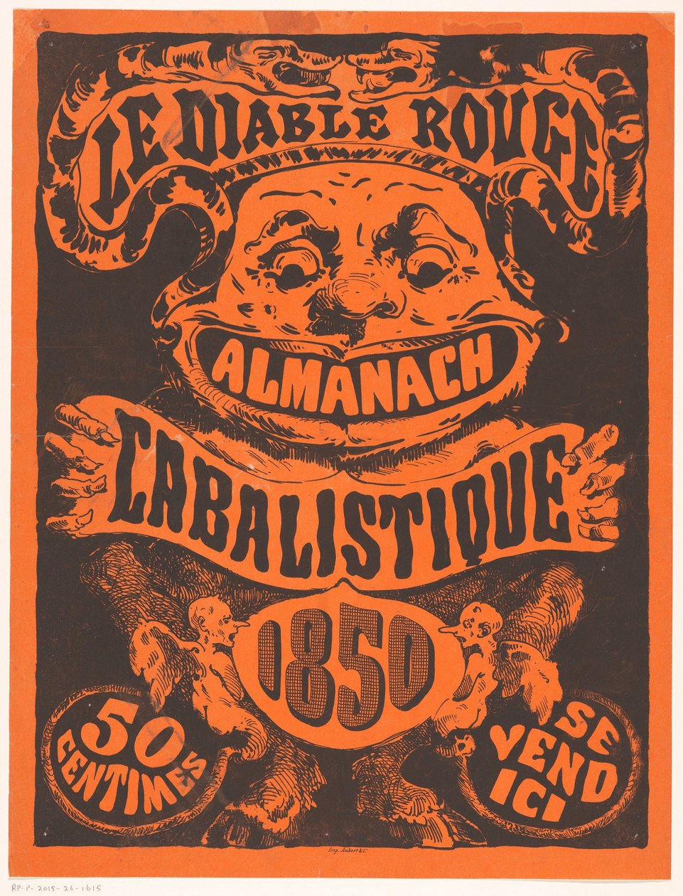 Nota publicitaria para Le Diable Rouge de Anonymous