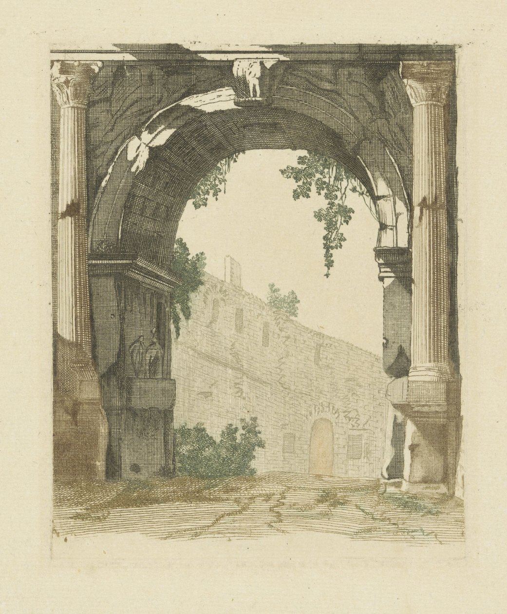 Puerta romana con muralla de Anonymous