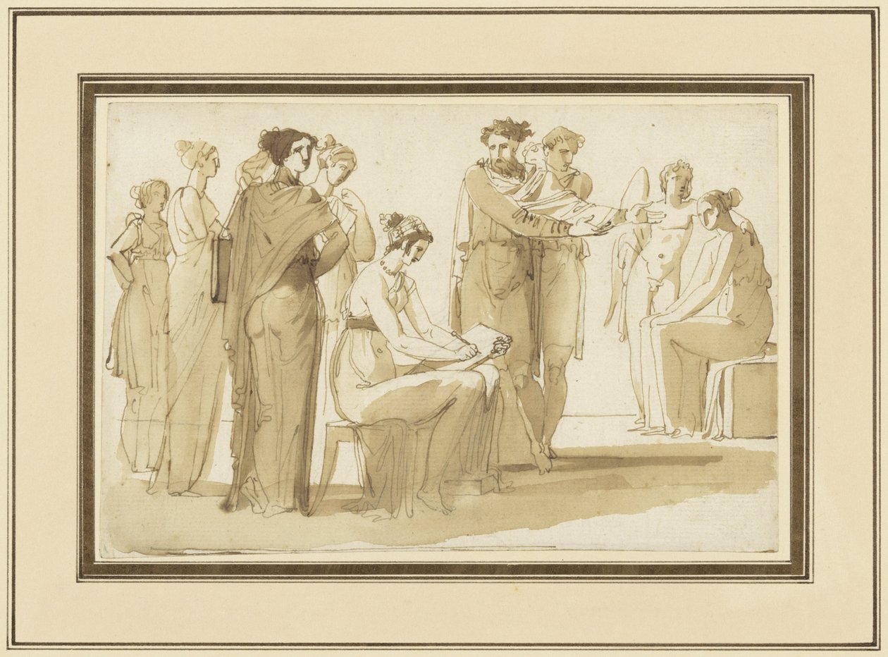 Escena en una academia de dibujo de Anonymous