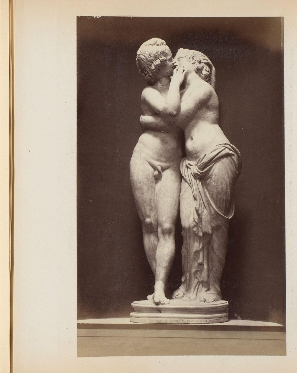 Escultura de Amor y Psique en los Museos Capitolinos en Roma, Italia de Anonymous
