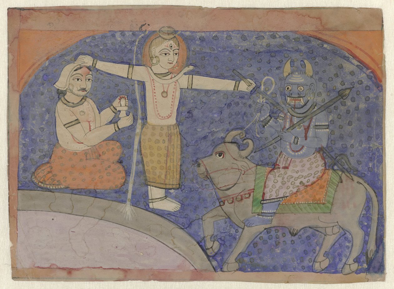 Shiva mata a Yama con su tridente de Anonymous