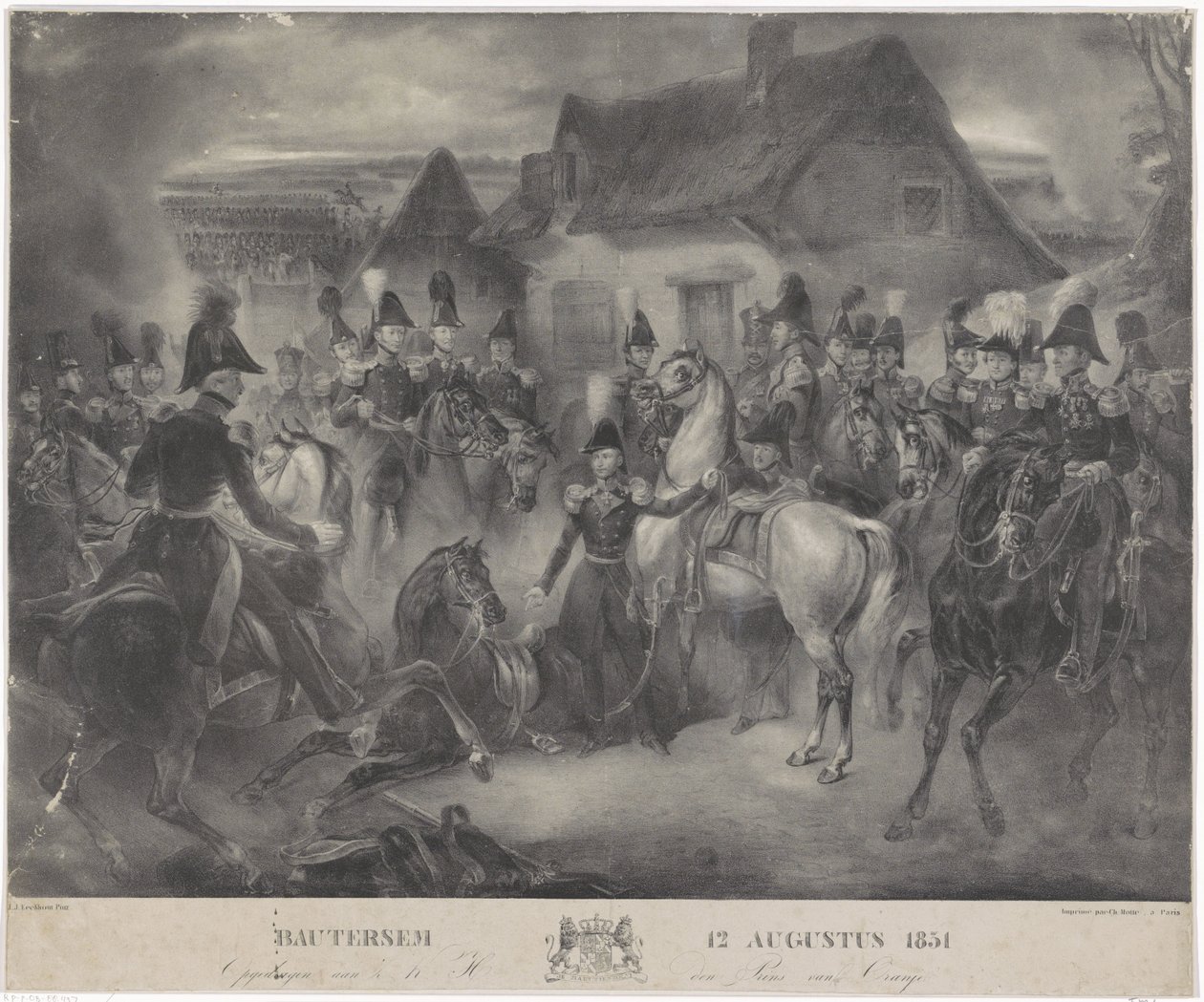 Batalla de Boutersem, 1831 Bautersem 12 de agosto de 1831 (título sobre el objeto) de Anonymous