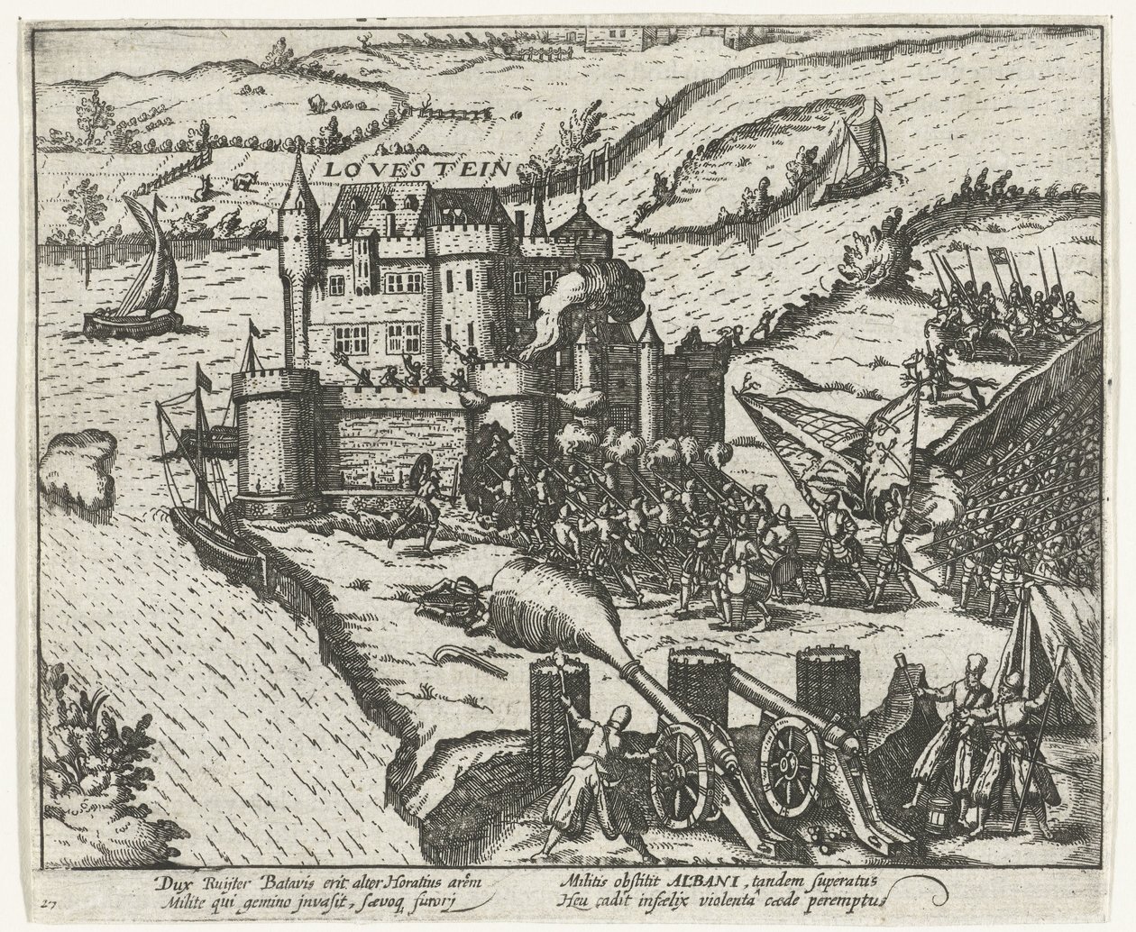 Castillo de Loevestein tomado por Herman de Ruiter, 1570 de Anonymous