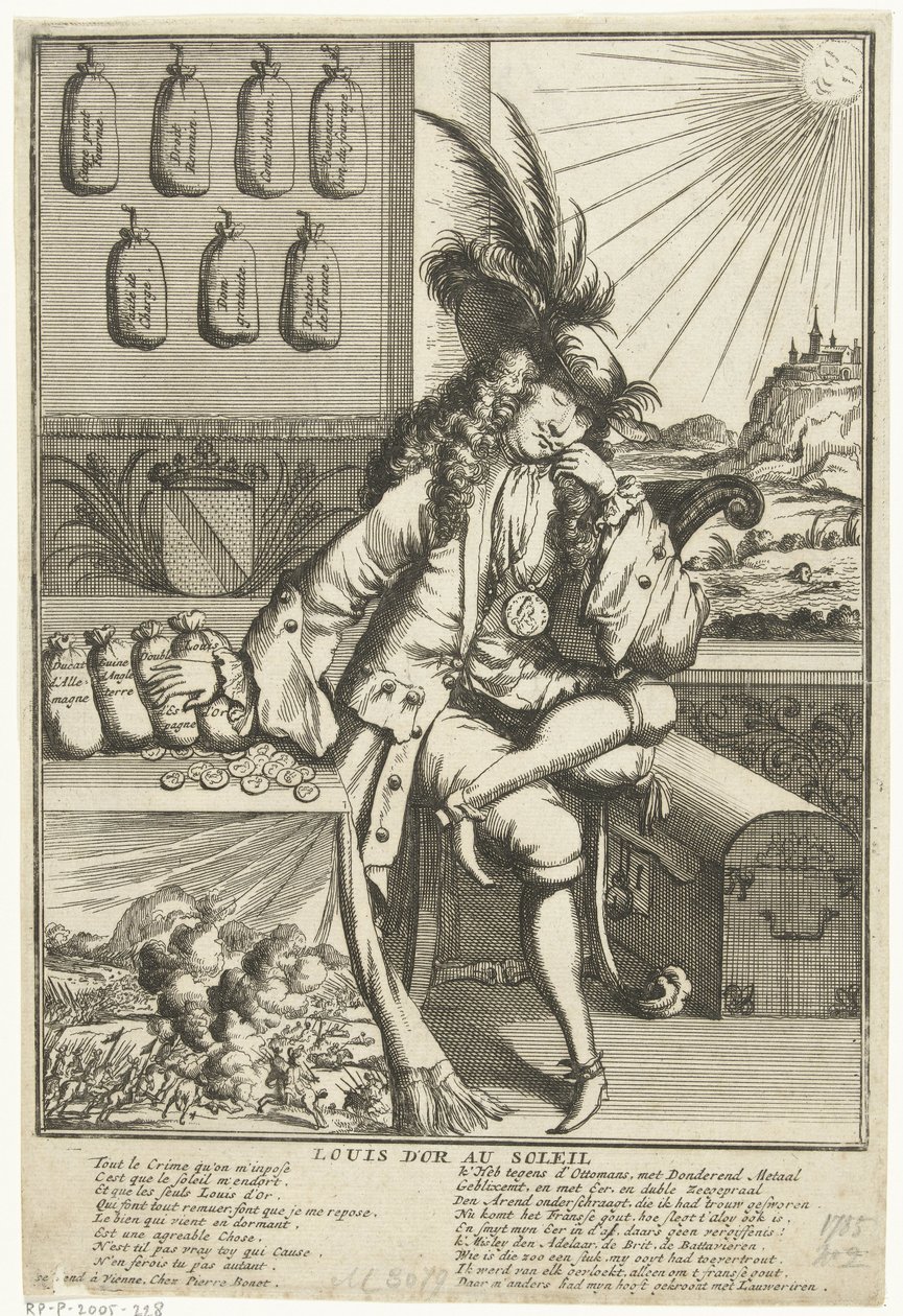 Caricatura sobre Luis Guillermo de Baden-Baden, 1705
Louis D