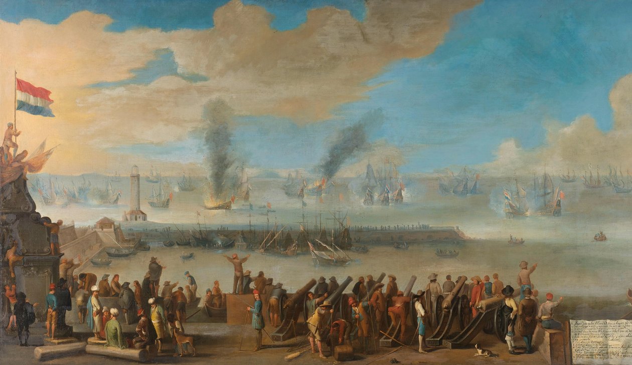 La batalla cerca de Livorno (14 de marzo de 1653) de Anonymous