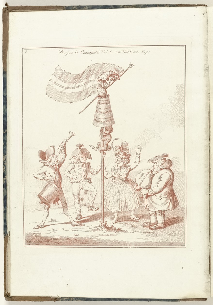 Titelprent van series: La regeneración de Holanda, 1795 La Regeneración de Holanda (título sobre el objeto) Hollandia Regenerata (Italianse kopie) (título de la serie) La regeneración de Holanda: spechio a todos los pueblos regenerados (título de la serie  de Anonymous