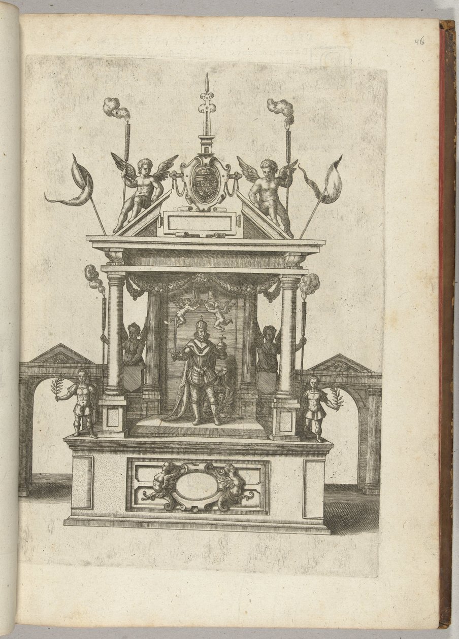 Escena con el emperador Rodolfo II, 1594 de Anonymous