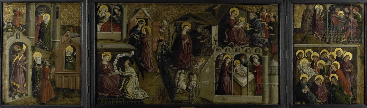 Tríptico con escenas de la vida de la Virgen de Anonymous