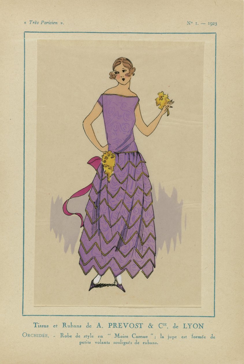 Muy parisino, 1923, nº 1: Tejidos y cintas de A. PREVOST.... de Anonymous