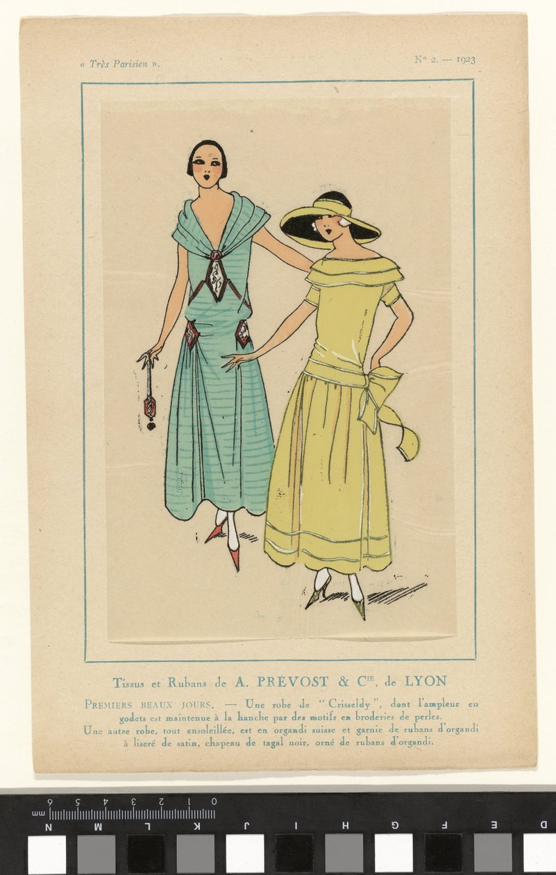 Muy parisino, 1923, nº 2: Tejidos y cintas de A. PRÉVOST & Cie. de León... de Anonymous