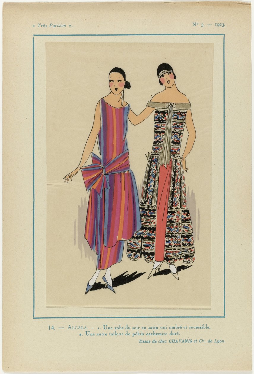 Muy parisino, 1923, nº 5: 14.- ALCALA. - 1. Un vestido de noche... de Anonymous