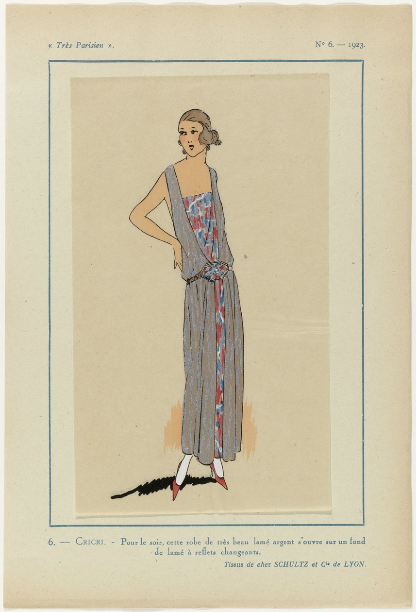 Muy parisino, 1923, nº 6: 6.- CRICRI. - Para la noche, este vestido... de Anonymous