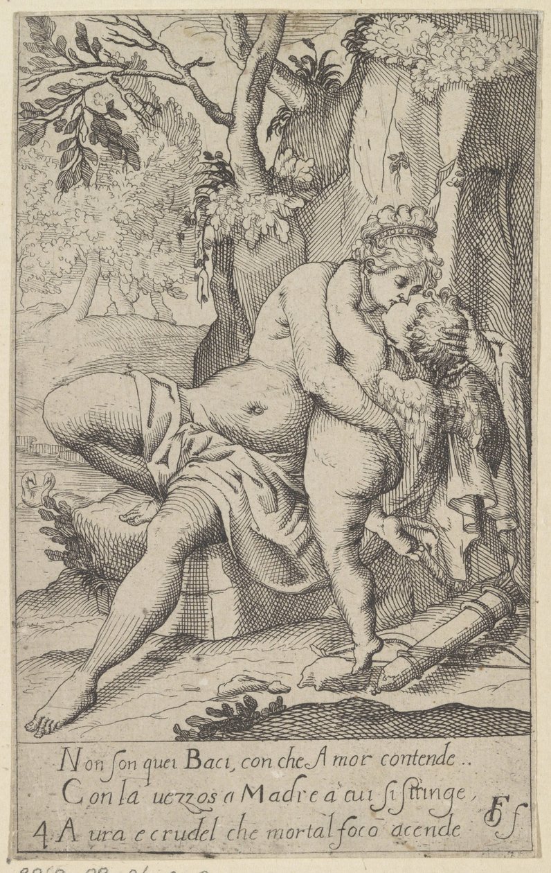 Venus besa a Amor Escenas con Venus y Amor (copias) (título de serie) Scherzi d