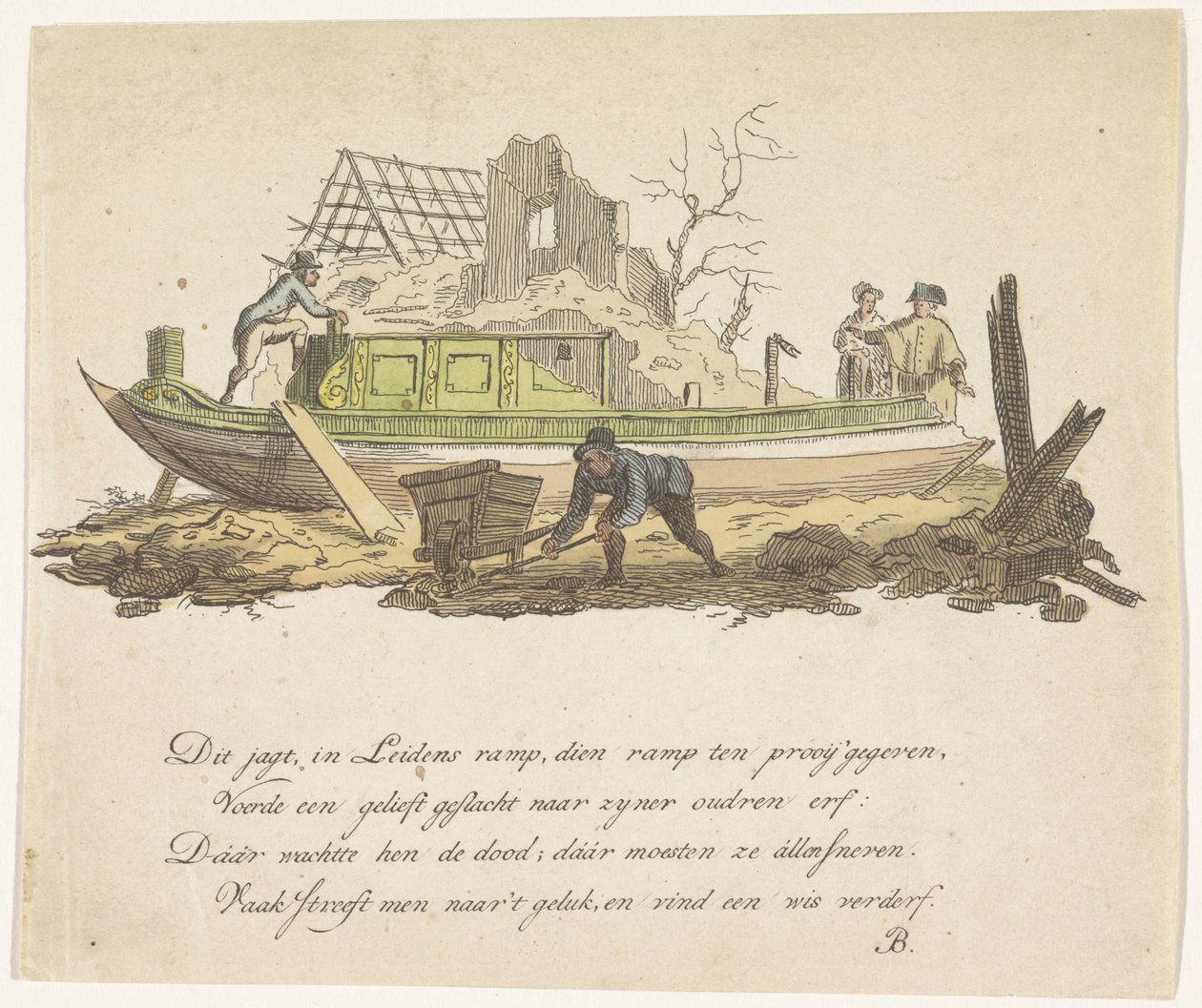 Yate destrozado de Rietmilder, 1807 de Anonymous