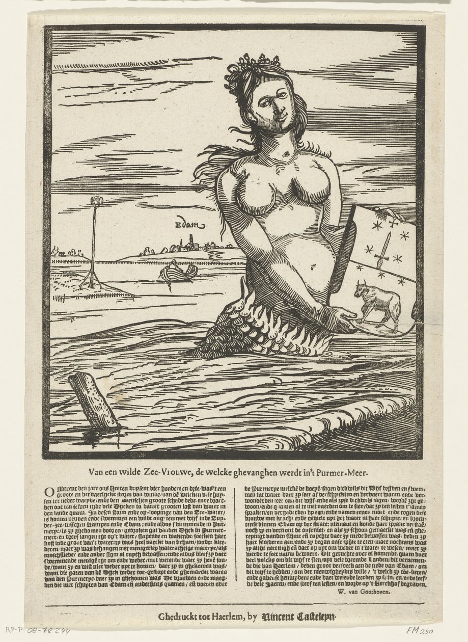 Sirena de Edam, 1403 De una Sea-Lady salvaje, el welcke ghevanghen wast in