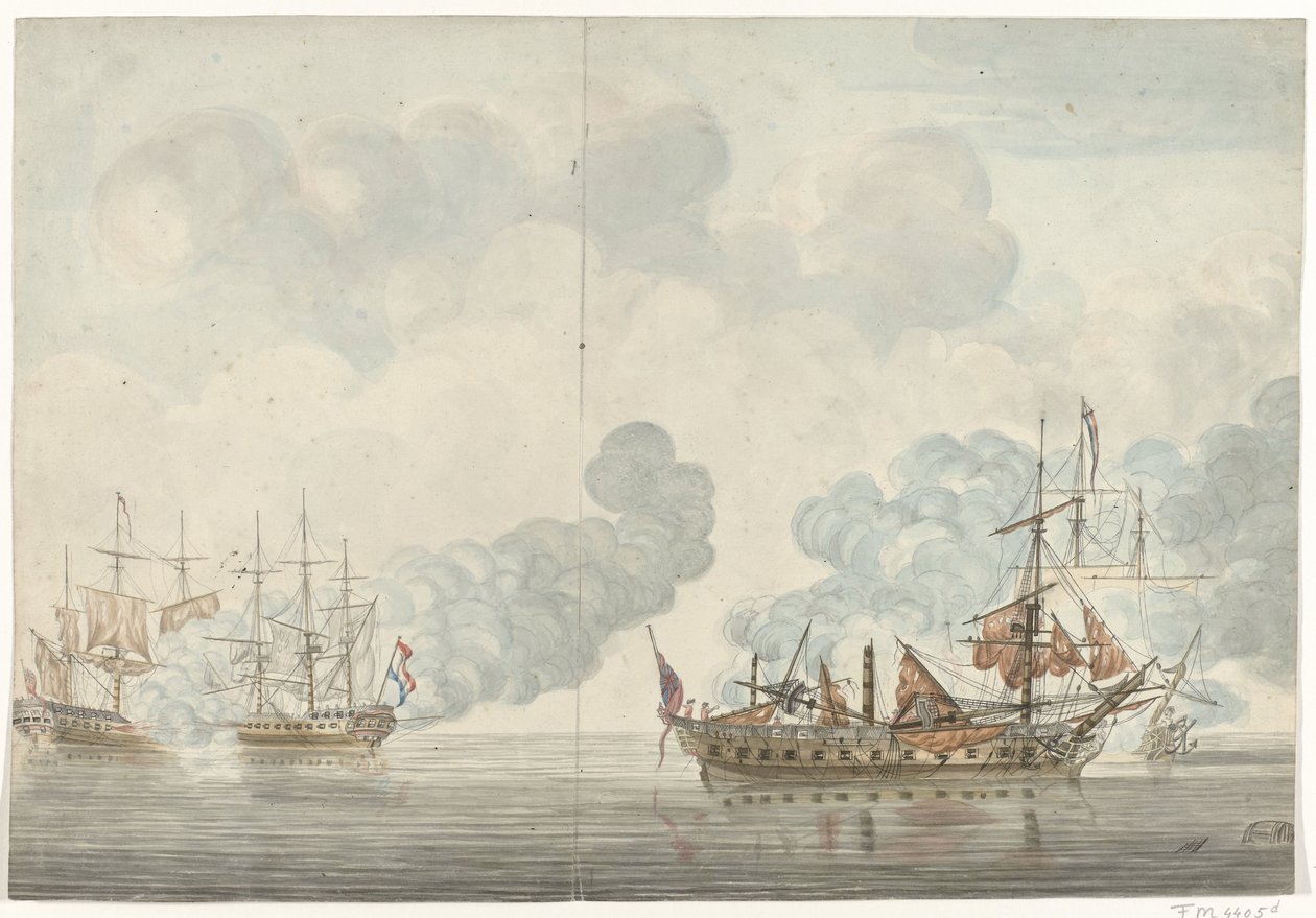Batalla naval de Cádiz, 1781 de Anonymous