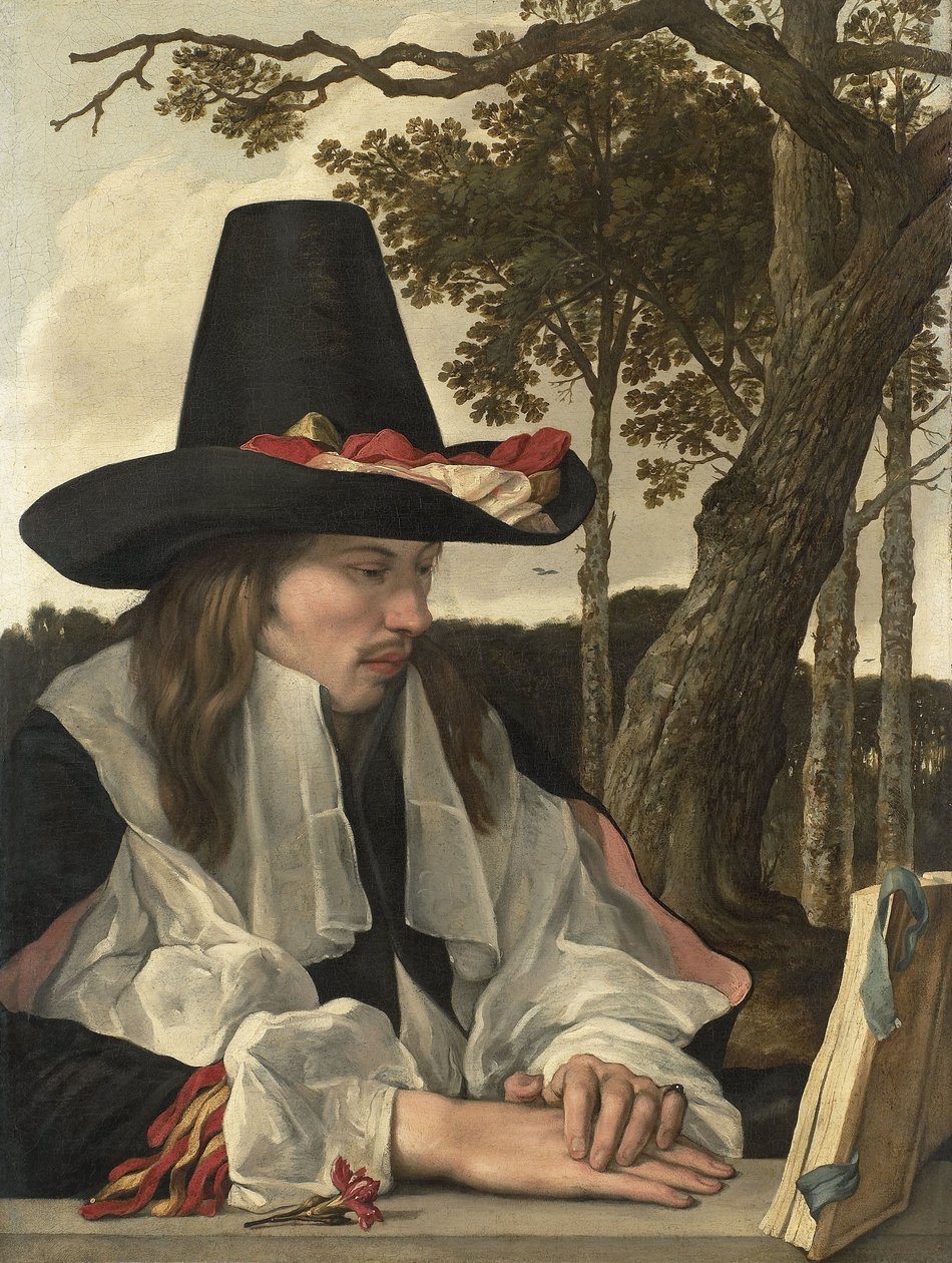 Un hombre leyendo, c.1660 de Anonymous Anonymous