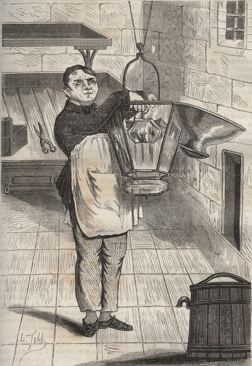 Anthelme Collet (1785-1840) en el bagne de Rochefort. Grabado en “Histoire des bagnes depuis leur creación à nos jours” (1877) por Pierre Zaccone (1817-1895). Colección privada. de Anonymous Anonymous