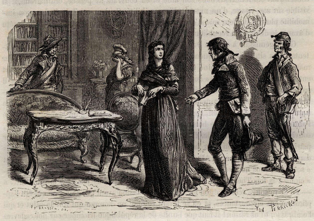Arresto de Madame Roland el 1 de junio de 1793 en París - Arresto de Madame Roland (Manon Roland, nacida Jeanne Marie Philippon) de Anonymous Anonymous